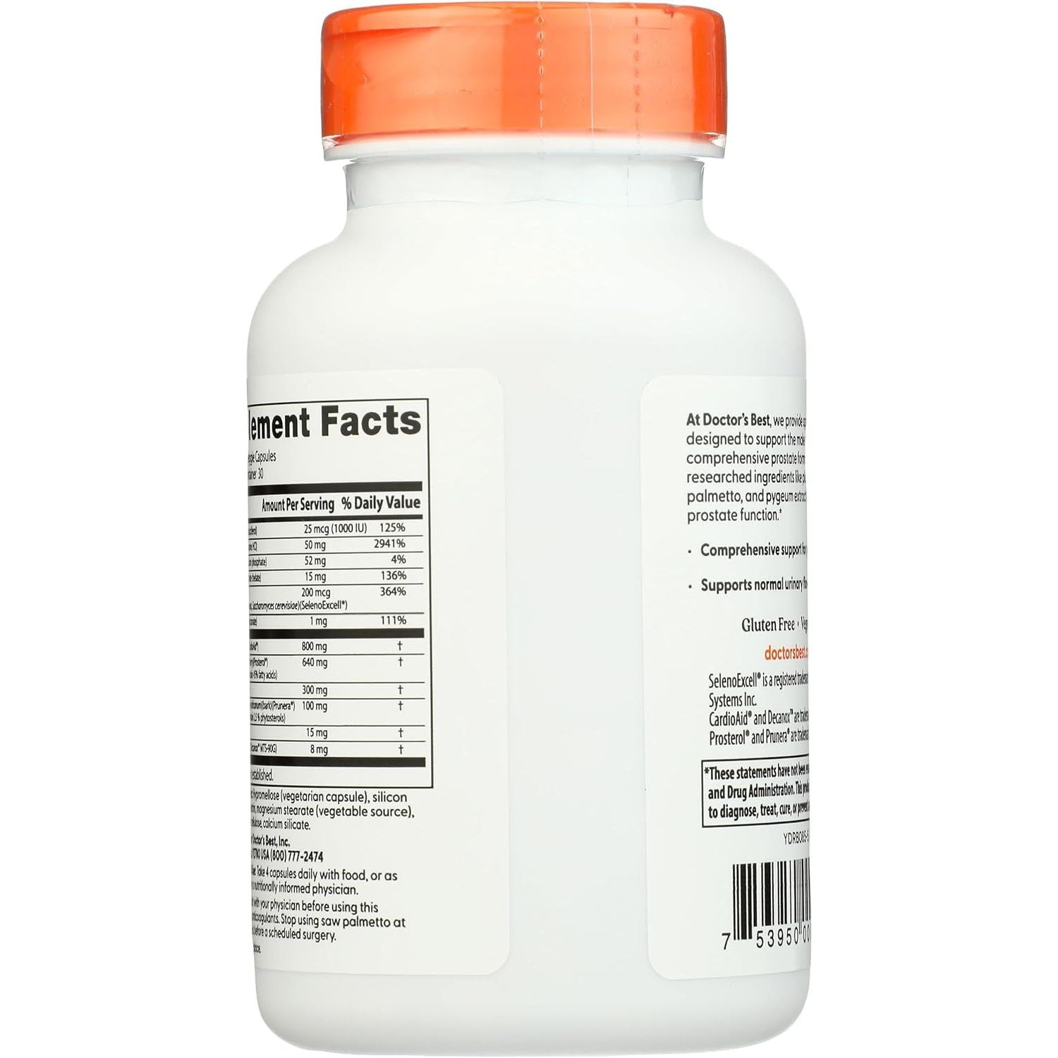 Doctors Best Comprehensive Prostate Formula, Supports Prostate Health, 120 Veggie Caps