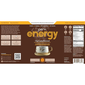 Perk Energy Original Chai Latte Flavored Drink Powder (20 Servings)