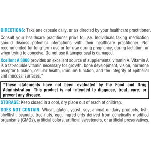 XYMOGEN Xcellent a 3000-10,000 IU - Supports Healthy Immune Function, Healthy Skin + Mucous Membranes (60 Capsules)
