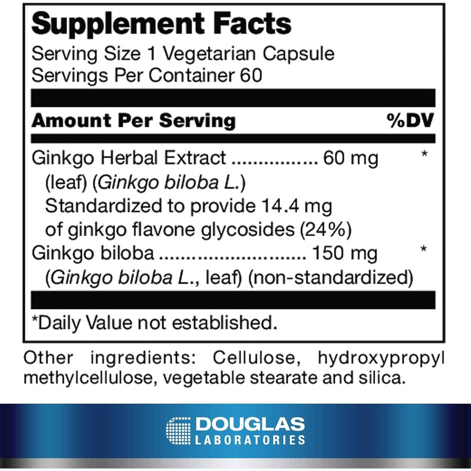 Douglas Laboratories Ginkgo Biloba Max-V | Supports Healthy Circulation | 60 Capsules