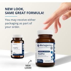 Metagenics Folapro - 1,330 Mcg DFE Methylated Folate Supplement - Hormone Support* - 120 Tablets