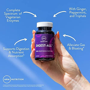 MRM Nutrition Digest-All ® | Digestive Enzymes | Improved Digestion and Absorption | 50 Servings