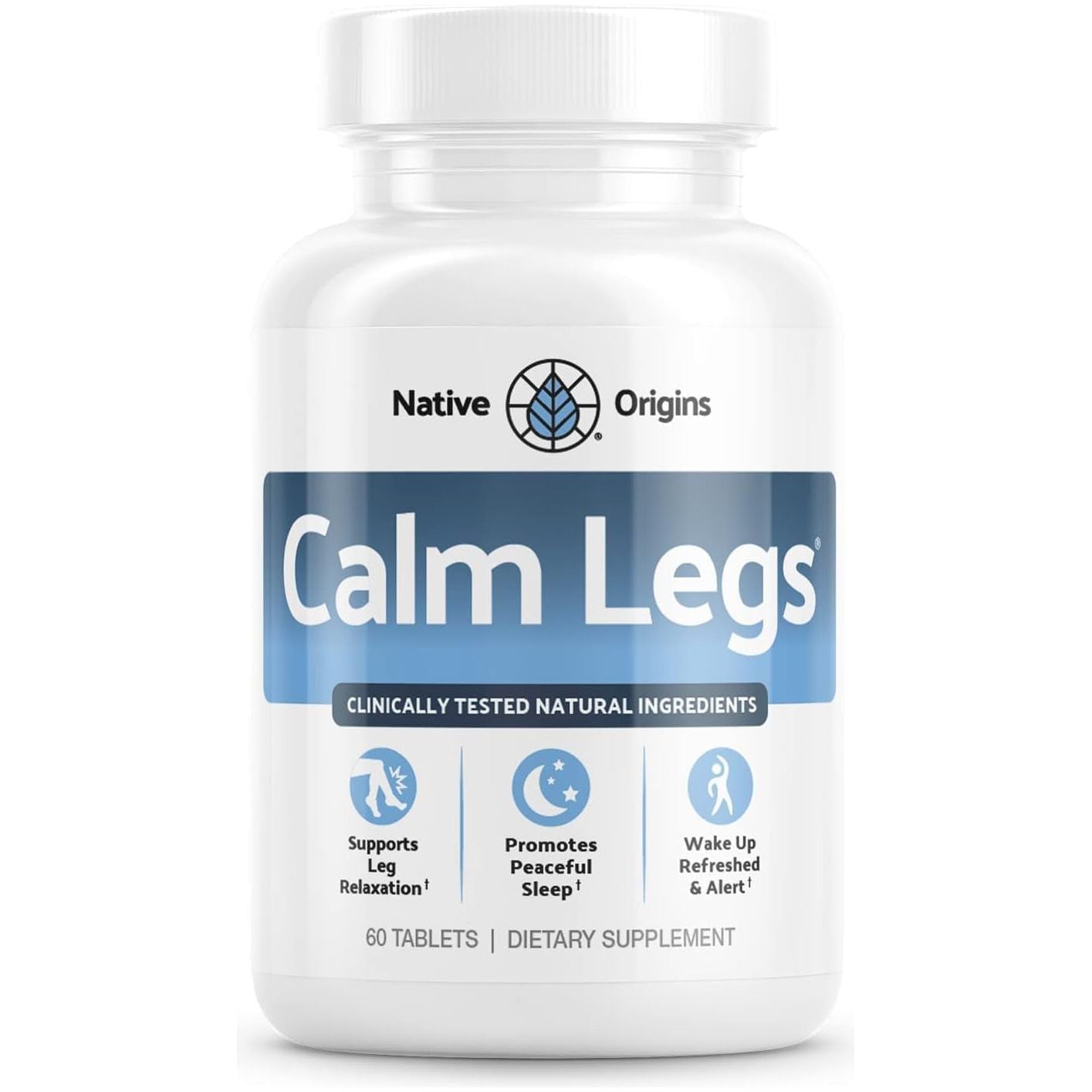 Natural for Natural Itching & Crawling , Tingling and Agitated Leg with Iron 60 Tablets