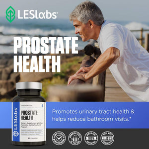LES Labs Prostate Health – Prostate Support, Urinary Tract Health, Fewer Bathroom Visits & Improved Sleep – 60 Capsules