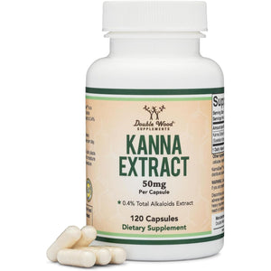 Kanna Extract Supplement (Sceletium Tortuosum) - 50Mg per Capsules 120 Count