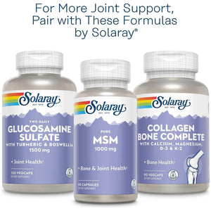 SOLARAY Glucosamine Chondroitin and Hyaluronic Acid, 90 Capsules