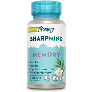 SOLARAY Sharpmind Memory Formula - Brain Supplements for Memory and Focus 30 Servings