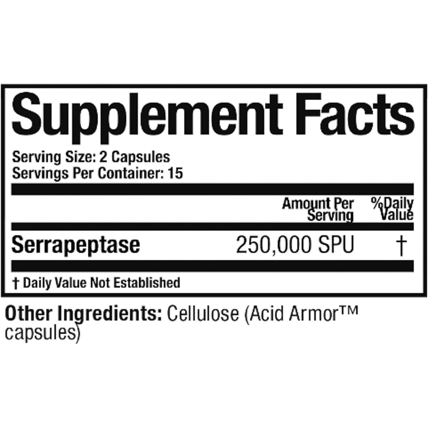 Arthur Andrew Medical, Serretia, Serrapeptase Formula for Muscle and Sinus Support, 30 Capsules