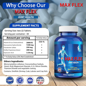 MAX FLEX UC-II, Collagen Supplement for Joint Health – Advanced Joint Support Supplement 60 Tablets/30 Servings
