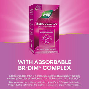 Nature'S Way Estrobalance, Absorbable BR-DIM, Supports Healthy Estrogen Metabolism* 60 Tablets
