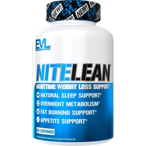 Evlution Nutrition Night Time Fat Burner Support - Overnight Sleep and Weight Loss Support Pills