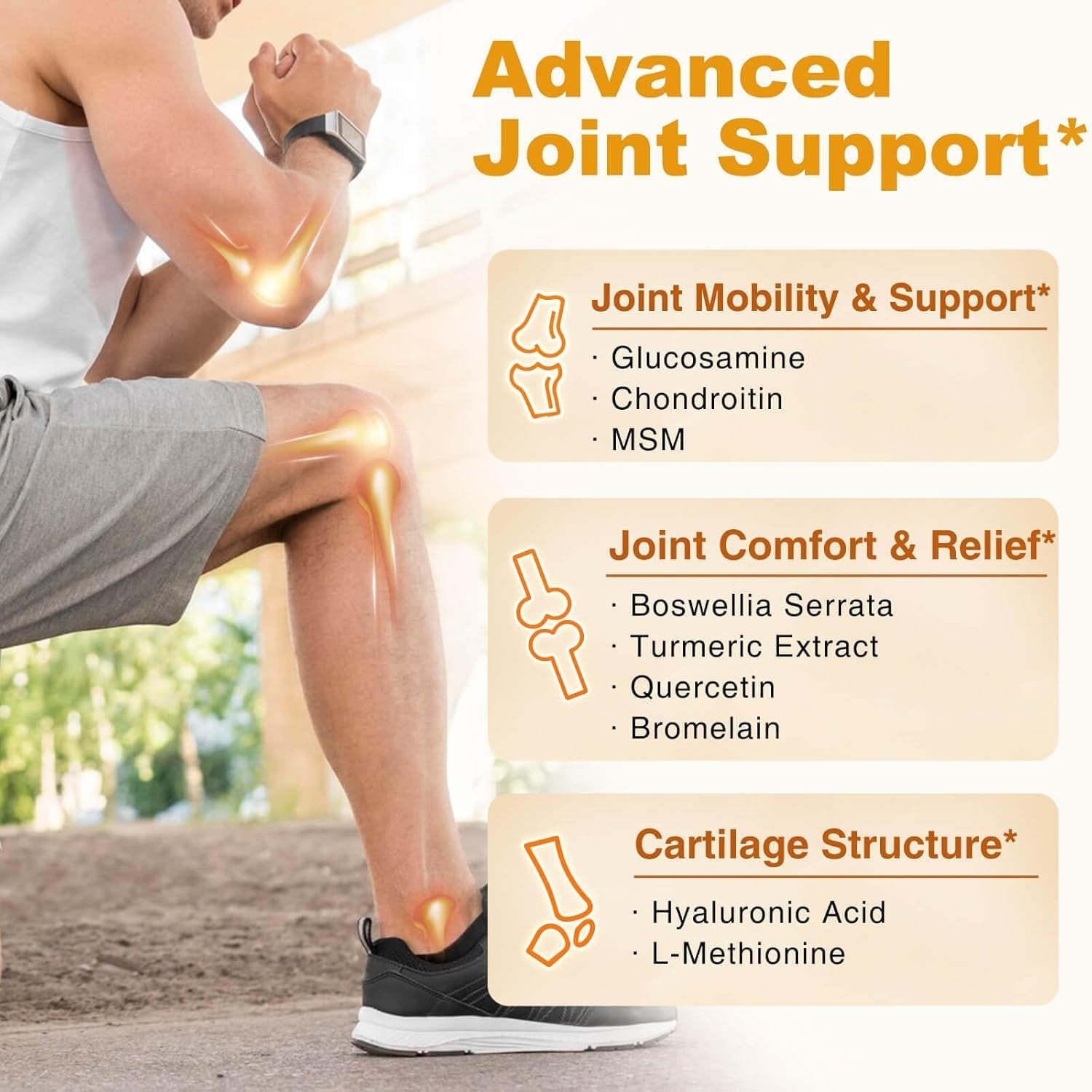 ZEBORA Glucosamine Chondroitin Joint Support Supplement, 120 Capsules