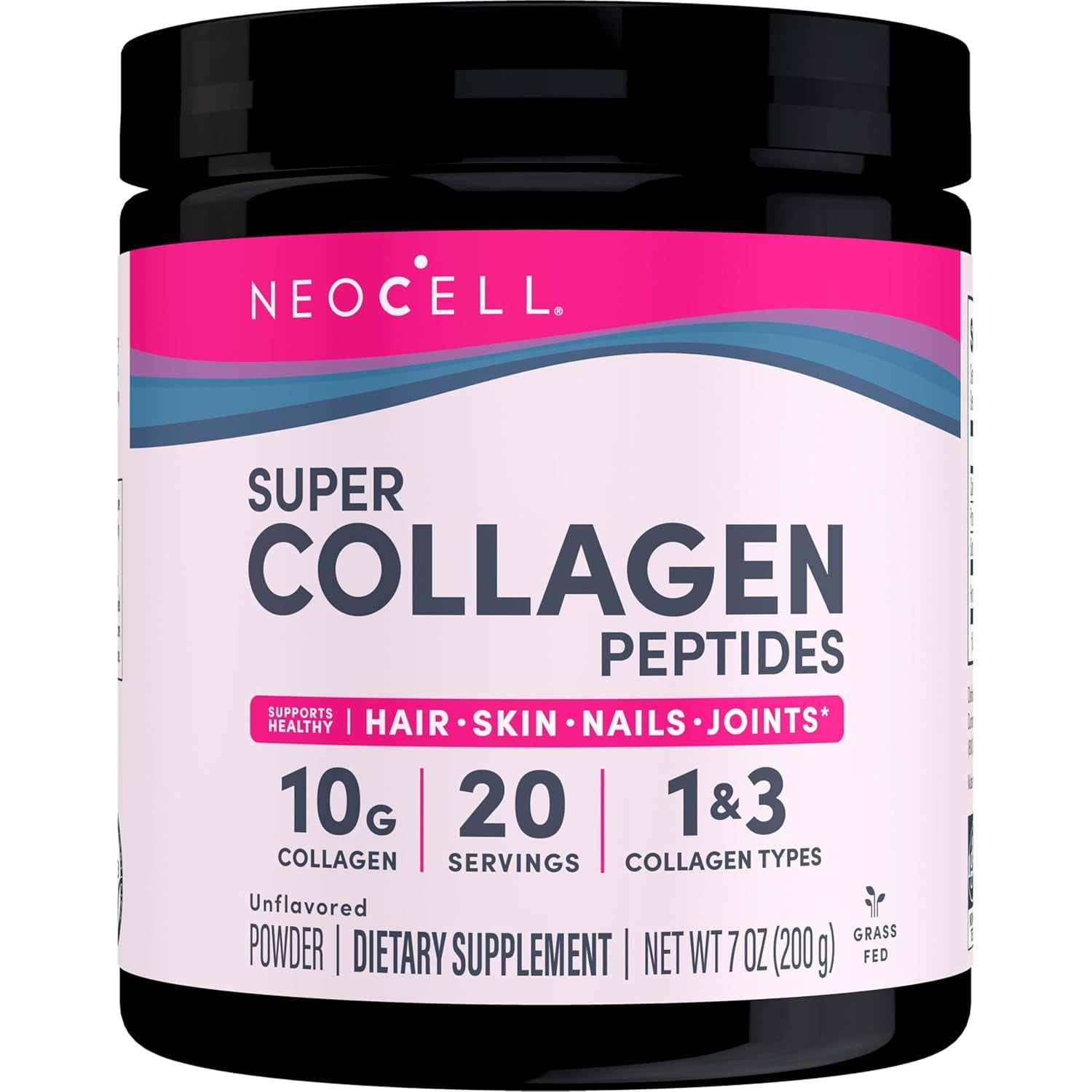 Neocell Super Collagen Peptides, 10G per Serving, Healthy Hair, Skin, Nails and Joints, Unflavored, 7 Oz