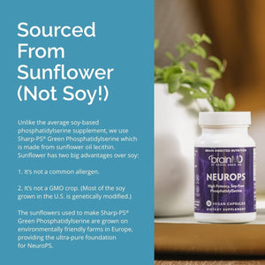 Dr Amen Brainmd Neurops - 150 Mg Phosphatidylserine - Promotes Mental Focus, Energy & Memory - 30 Servings