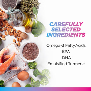 Livingood Daily Omega 3 6 9 plus Turmeric Curcumin - Supports Heart Health - 60 Softgels