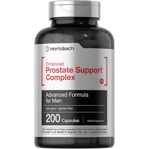 Horbaach Prostate Supplement for Men | 200 Capsules | Enhanced Complex with Saw Palmetto, Pygeum, Stinging Nettle