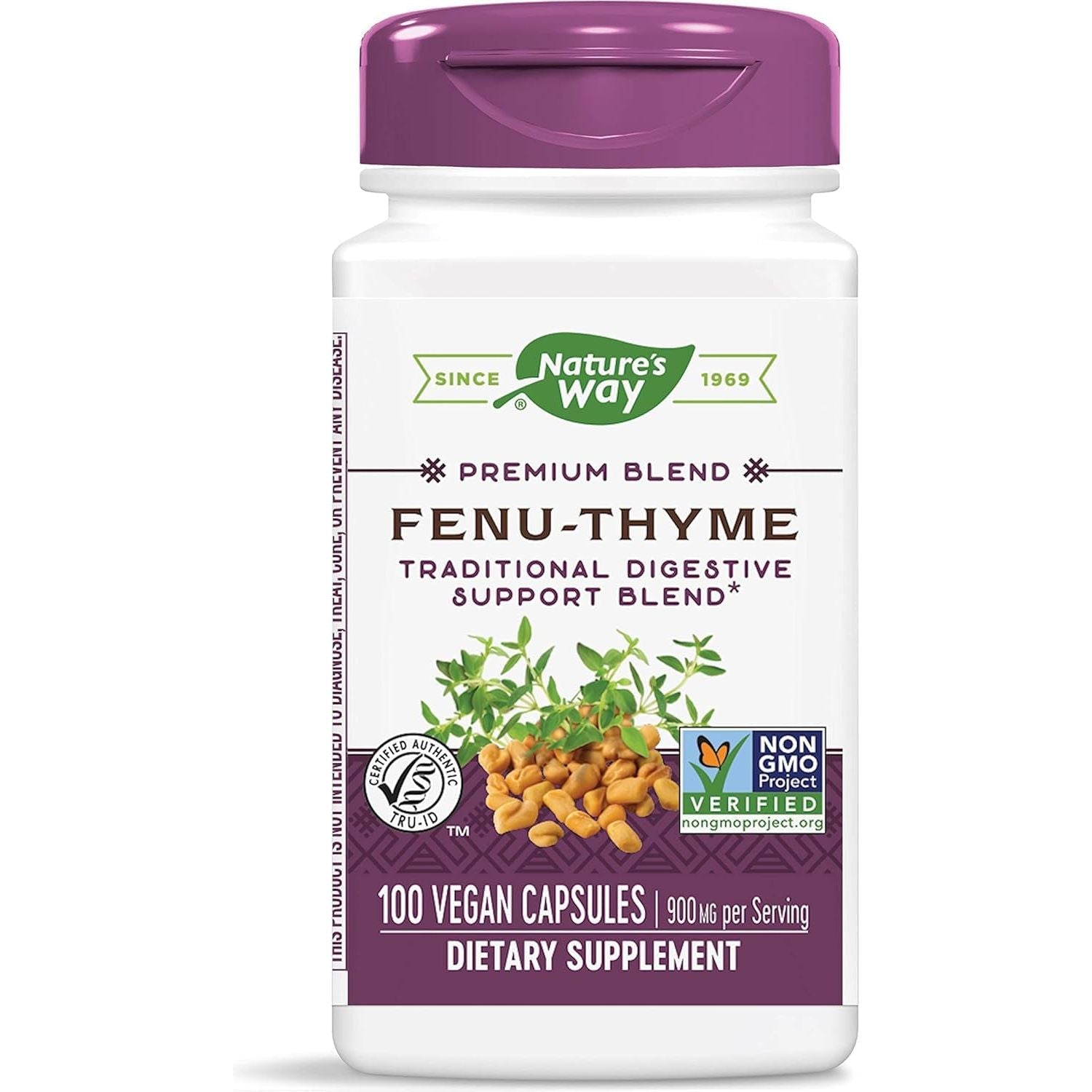 Nature'S Way Fenu-Thyme - Traditional Digestive Support Blend* - 900 Mg - 100 Vegan Capsules