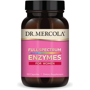 Dr. Mercola Full Spectrum Enzymes for Women, Dietary Supplement, Supports Immune and Digestive Health, 90 Capsules