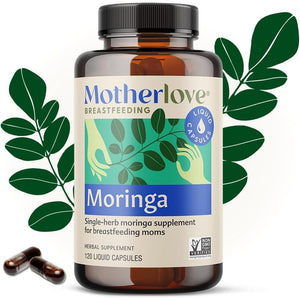 Motherlove Moringa Lactation Supplement to Support Breast Milk Supply (60 Liquid Caps)