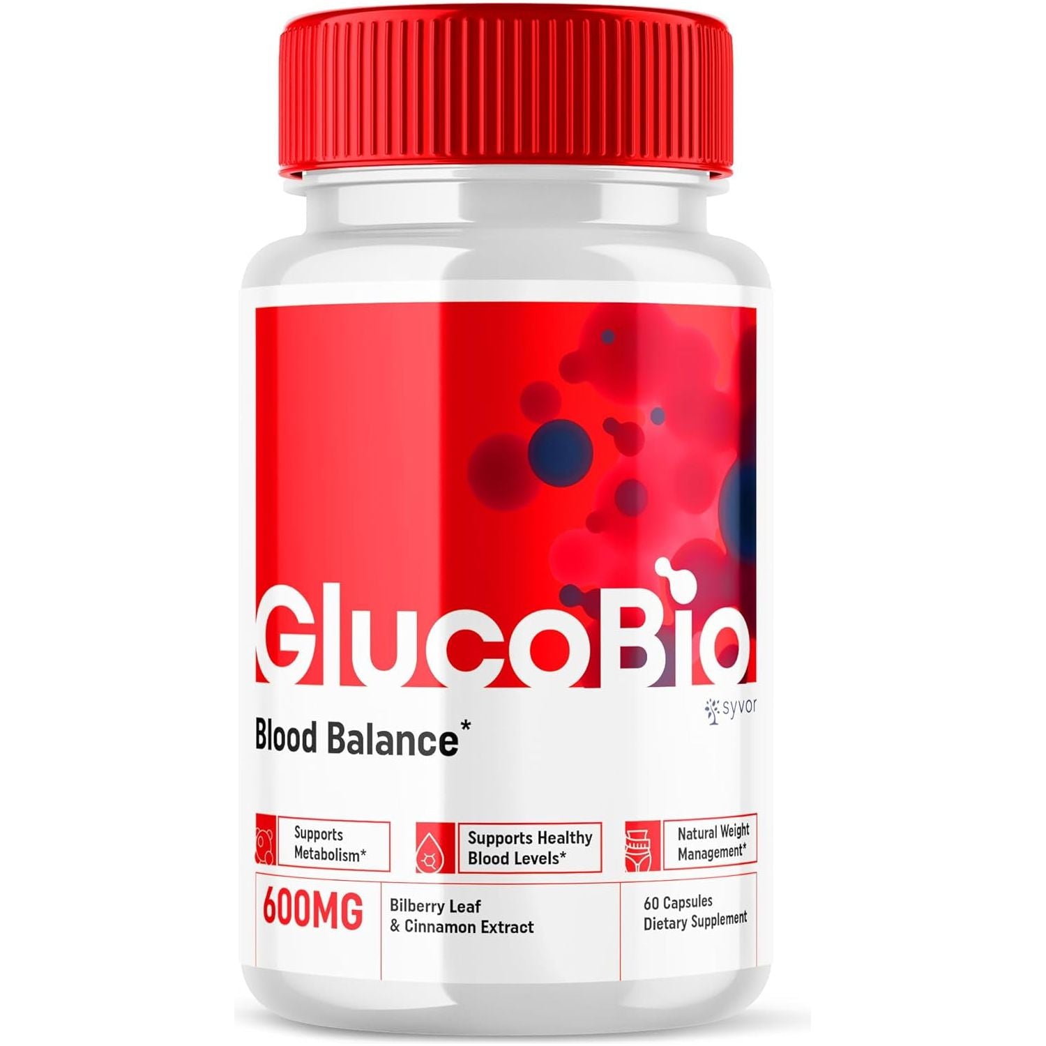 Glucobio Natural Ingredients Glycogen Support (60 Capsules)