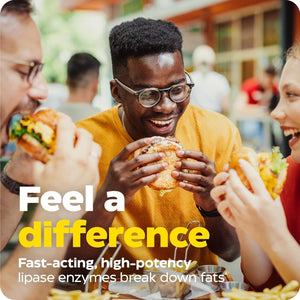 Enzymedica Lypo Gold, Digestive Enzymes for Fat Digestion, Offers Fast Acting Gas & Bloating Relief, 60 Count