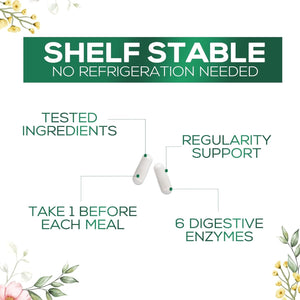 Digestive Enzymes with Probiotics - Probiotic Multi Enzymes for Digestive Health and Bloating Relief 120 Capsules