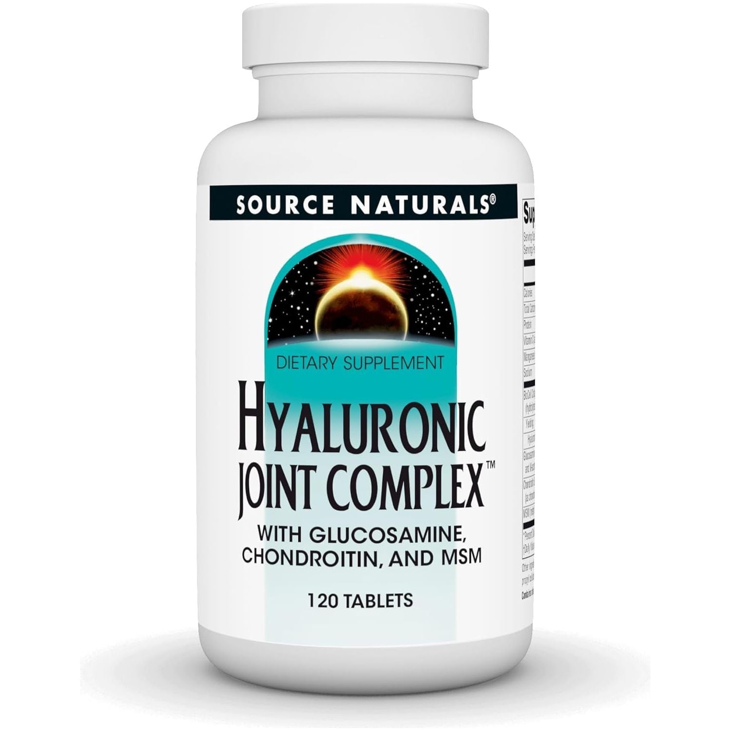 Source Naturals Hyaluronic Joint Complex with Glucosamine, Chondroitin & MSM Extra Strength - 120 Tablets