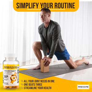 Total Joint Support Supplement for Men with Glucosamine, Chondroitin, Selenium & Bromelain | 60 Capsules