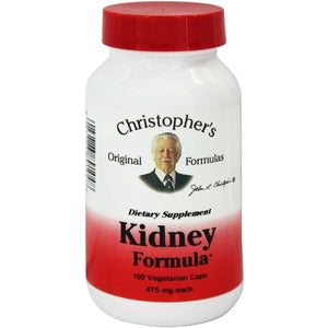 Dr. Christopher'S Original Formulas Kidney Formula Capsules, 475 Mg, 100 Count