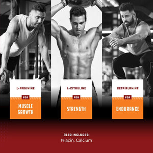 Nitric Oxide Booster Complex with L-Arginine & L-Citrulline – Amplifier for Increased Endurance