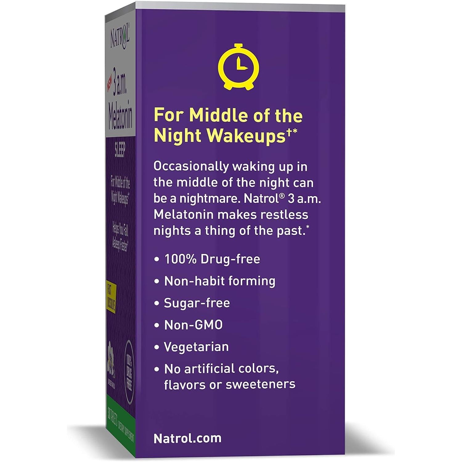 Natrol 3 A.M. Melatonin Sleep Aid 30 Fast Dissolve Tablets