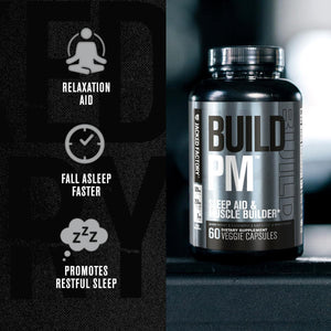 Jacked Factory Build PM Night Time Muscle Builder & Sleep Aid - 60 Natural Veggie Pills