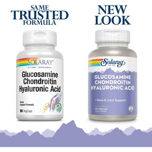 SOLARAY Glucosamine Chondroitin and Hyaluronic Acid, 90 Capsules