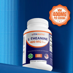 Vitamatic L-Theanine Supplement 400Mg per Serving - 240 Tablets
