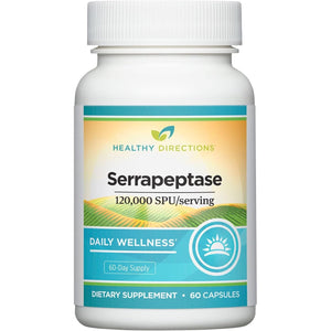 Healthy Directions Serrapeptase—120,000 Spu/Serving, 60 Vegan Capsules