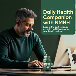 NMN Supplement Alternative-Nmnh 500Mg- for Boost NAD+ Levels, Anti-Aging, Energy and Concentration, 120 Capsules