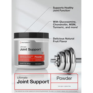 Horbäach Ultimate Joint Support Powder 1 Lb | Glucosamine, Chondroitin, MSM & Turmeric