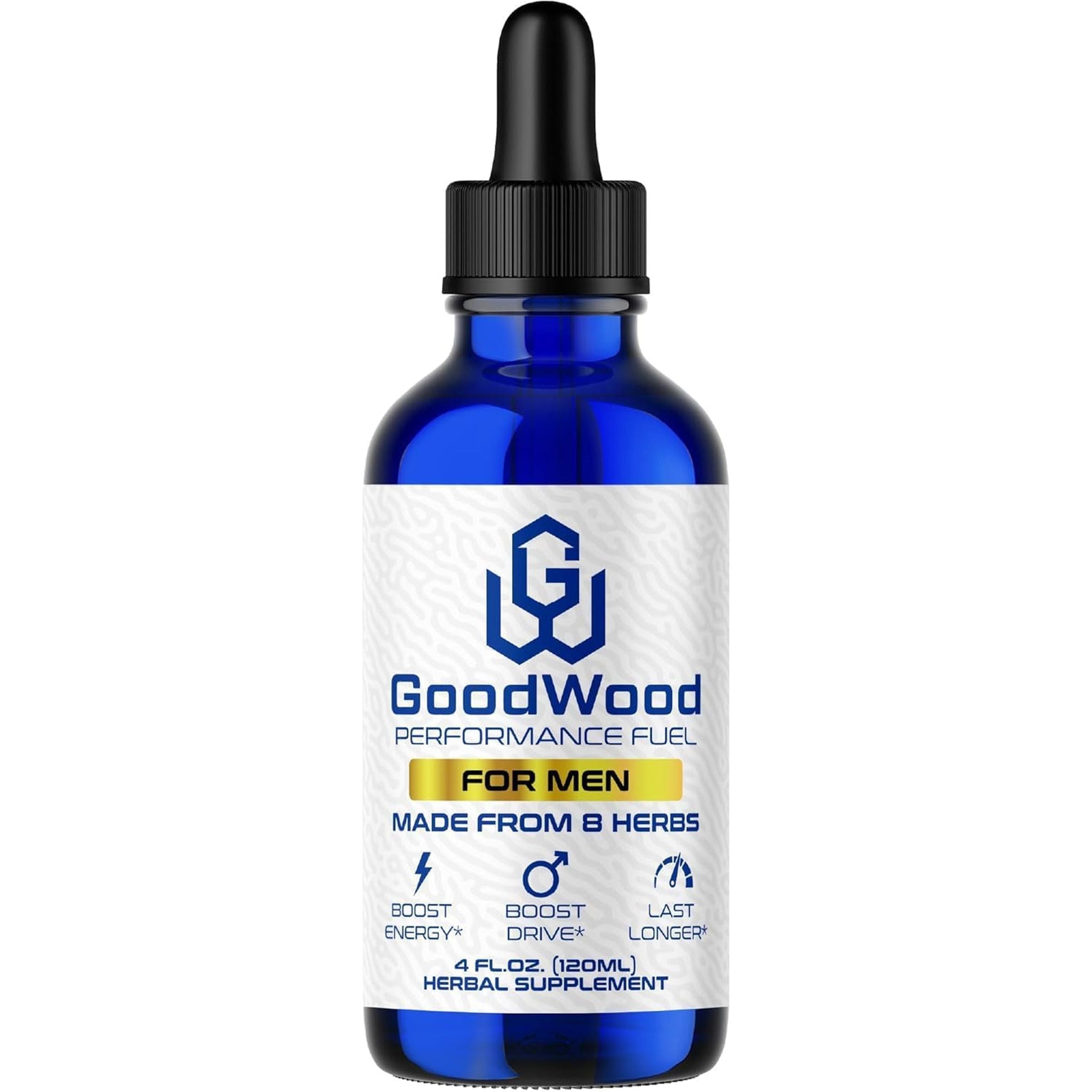 Goodwood - Male Liquid Drops - Increases Stamina and Size - Improves Energy, Drive, and Power for Men