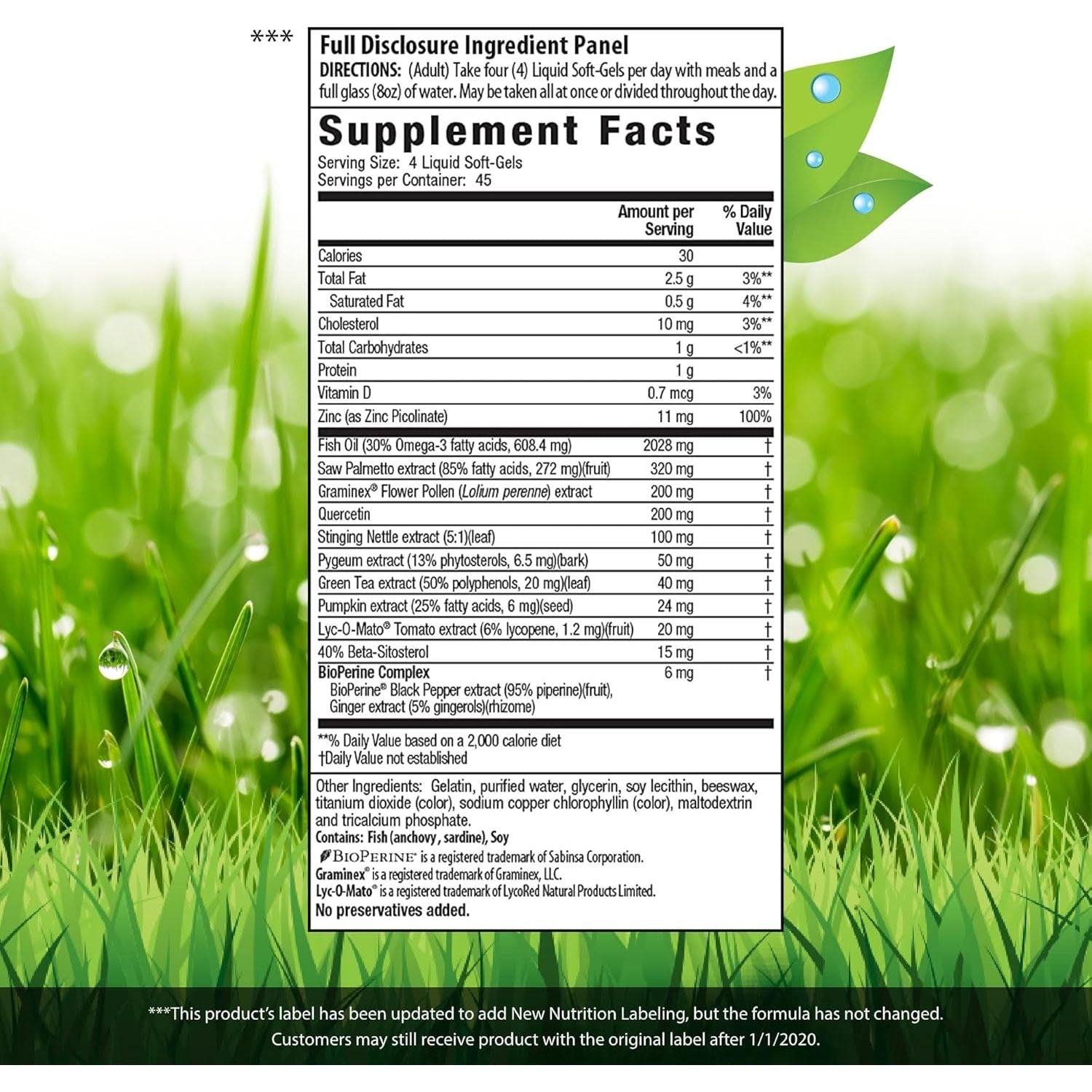 Irwin Naturals Prosta-Strong - Prostate Health Support with Saw Palmetto, Lycopene, Pumpkin Seed & More - 180 Liquid Softgels