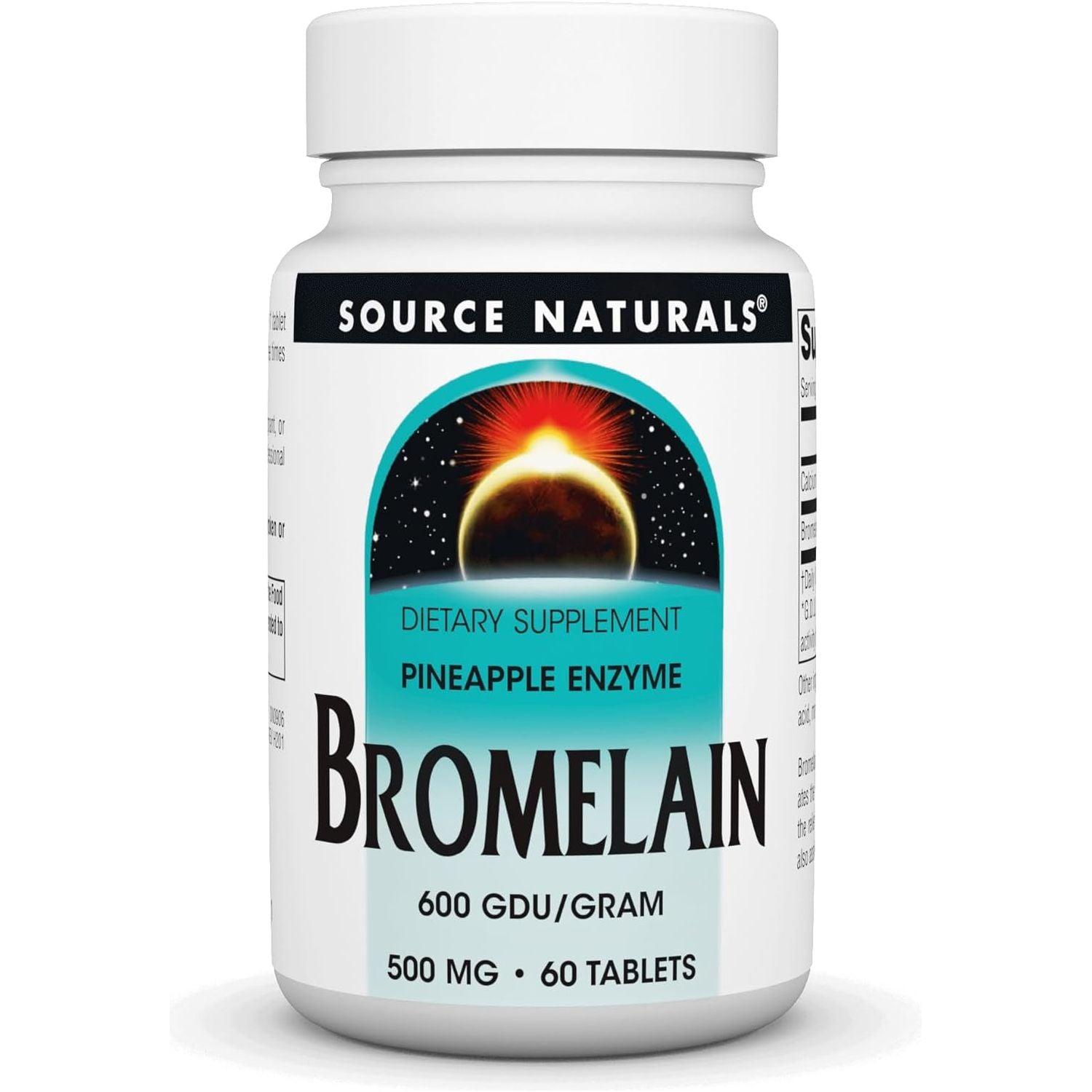 Source Naturals Bromelain 500Mg Proteolytic Enzyme Supplement - 60 Tablets
