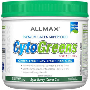 ALLMAX Nutrition - Cytogreens Super Greens Powder, Supports Immune & Digestive Health, 60 Servings (Acai Berry Green Tea)
