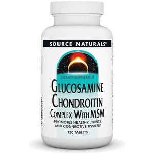 Source Naturals Glucosamine Chondroitin Complex with Msm - 120 Tablets