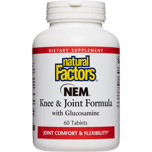 Natural Factors, NEM Knee & Joint Formula, Promotes Flexibility and Comfort, 60 Tablets