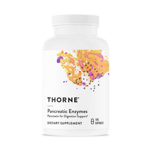 THORNE Pancreatic Enzymes - Pancreatic Enzymes for Digestive Support and Nutrient Absorption - 180 Capsules/90 Servings