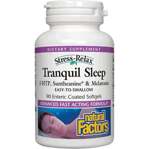 Stress-Relax Tranquil Sleep by Natural Factors 90 Softgels