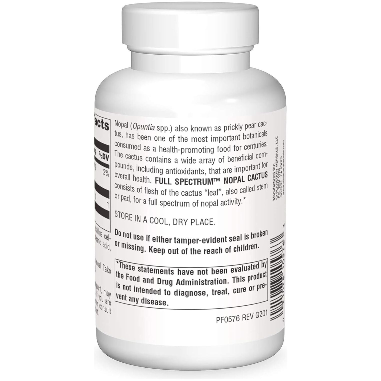 Planetary Herbals Full Spectrum Nopal Cactus, Prickly Pear Cactus, 1000 Mg, 120 Tablets