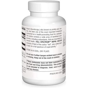 Planetary Herbals Full Spectrum Nopal Cactus, Prickly Pear Cactus, 1000 Mg, 120 Tablets