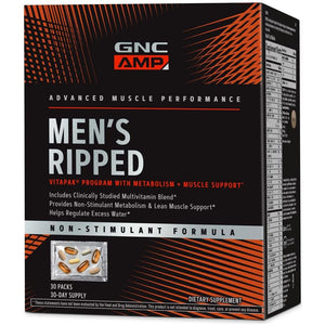 GNC Men'S Ripped Non-Stimulant Formula | 30 Servings