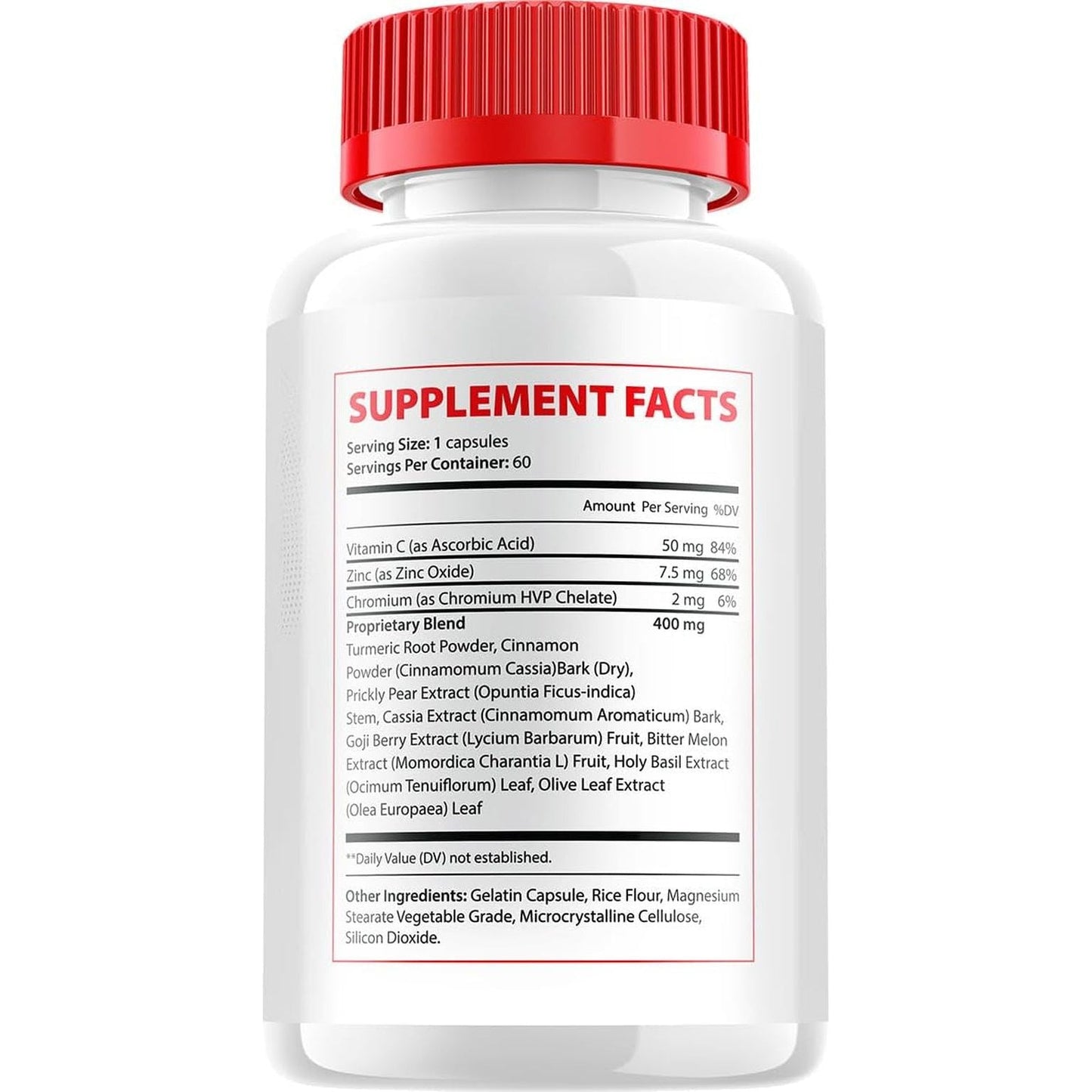 Advanced Gluco Renu Capsules, All Natural Formula to Maintain Healthy Levels (60 Capsules)