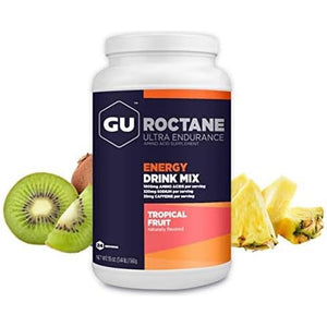 GU Energy Roctane Ultra Endurance Energy Drink Mix, 35Mg of Caffeine, 3.44-Pound Jar, Tropical Fruit